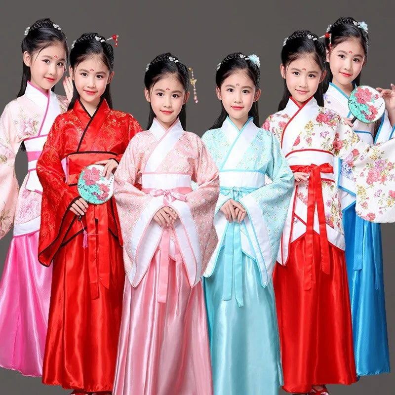Vestido de Princesa Mulan Hanfu para Niñas