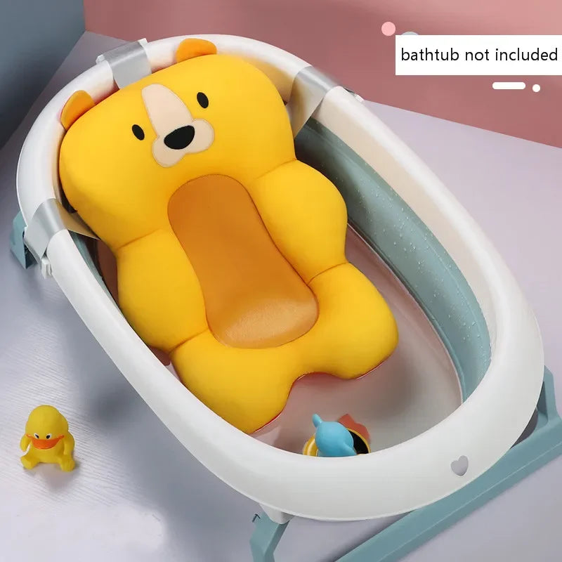 Cojín Flotante de Seguridad para Bebés Antideslizante para Bañera, Asiento de Baño Portátil, Almohadilla de Apoyo para Ducha