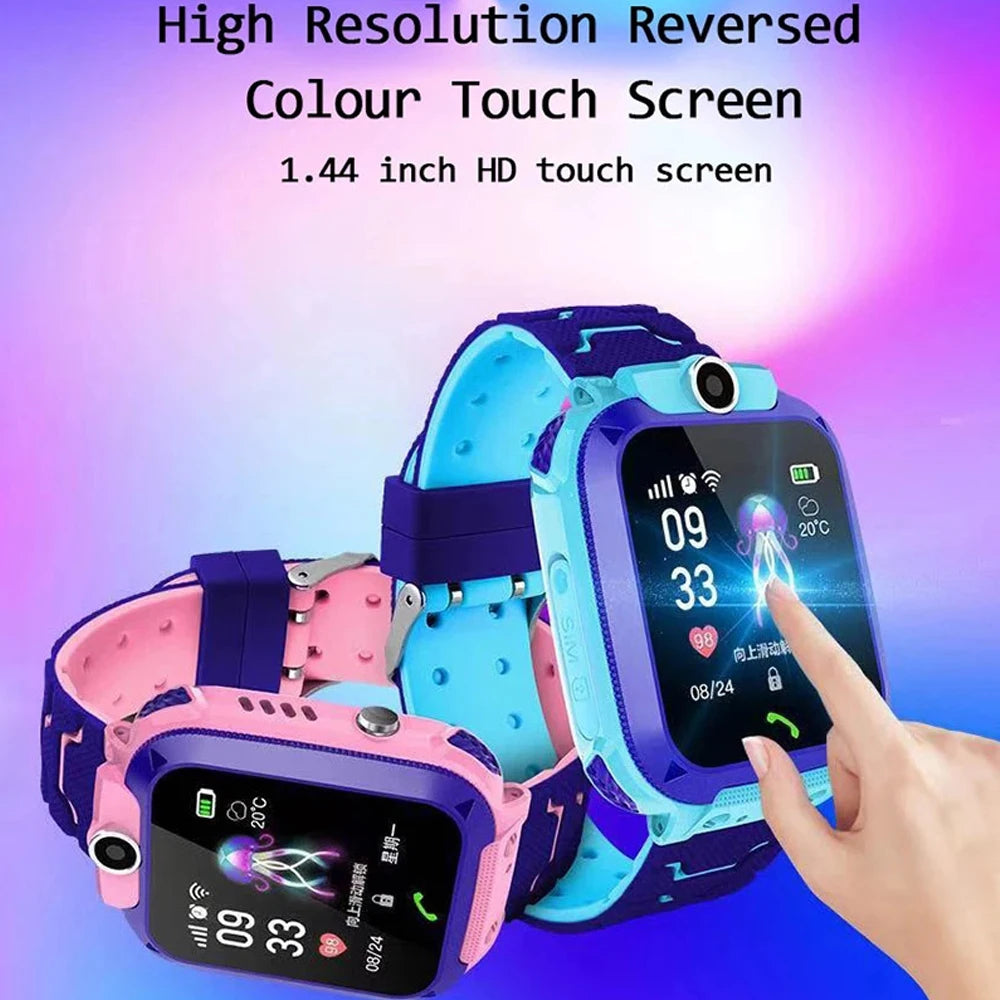 Q12 Reloj Inteligente para Niños, SOS, Impermeable, Tarjeta SIM, Localizador GPS, Regalo de Cumpleaños para Niños y Niñas Q12