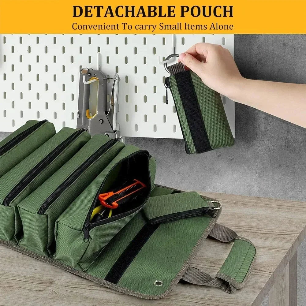 Hardware Tool Bag Portable Storage Container Oxford Waterproof Organizer Bags Outdoors Professional Multi-Pocket Organizer Pouch