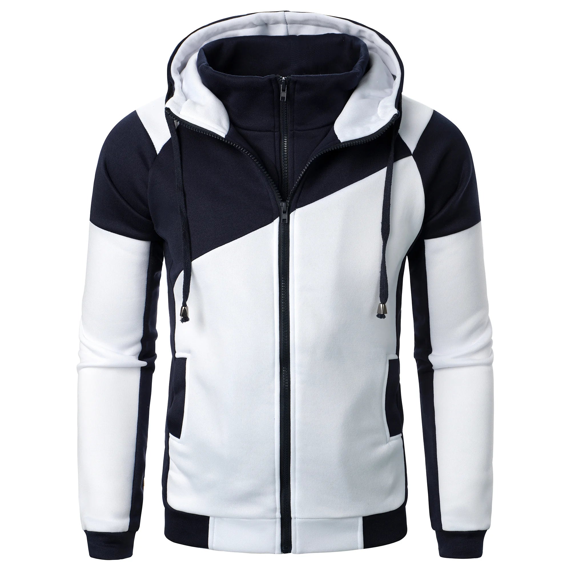 Men’s Spliced Hoodie Top