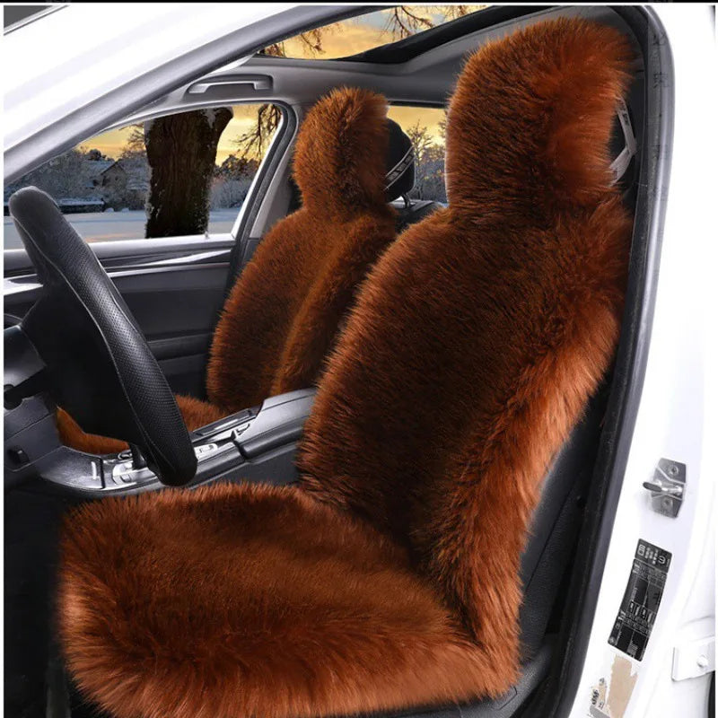 Plush Faux Sheepskin Car Seat Cover