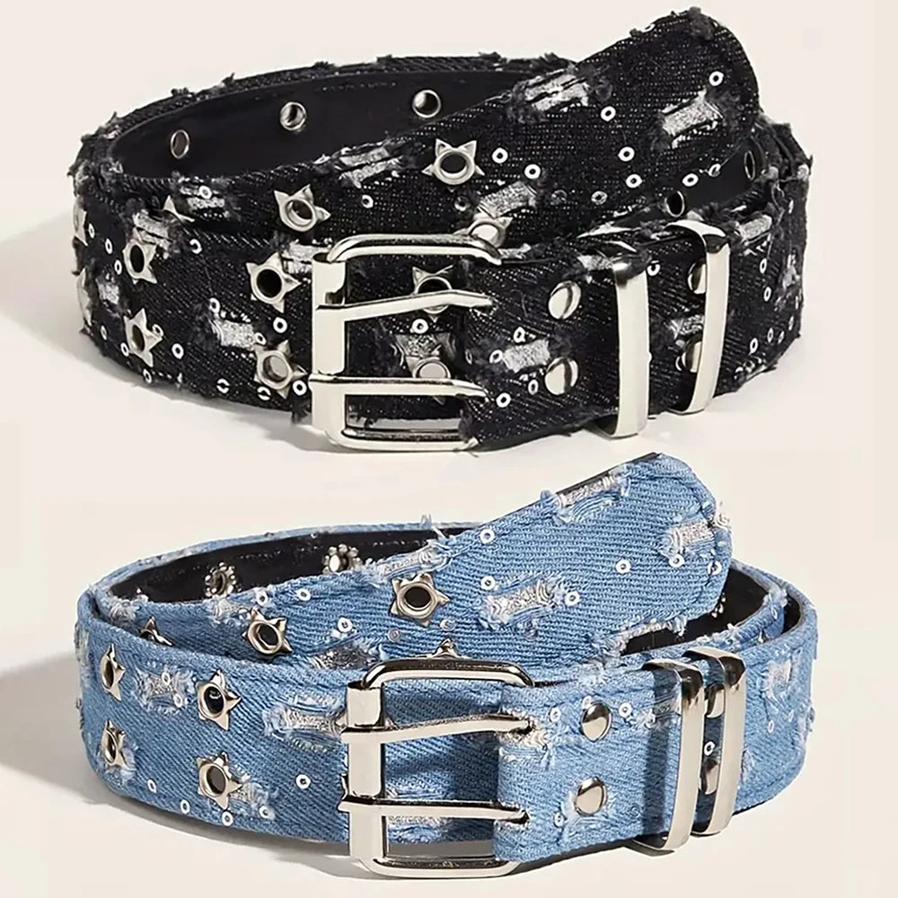 Punk Star Buckle Belt