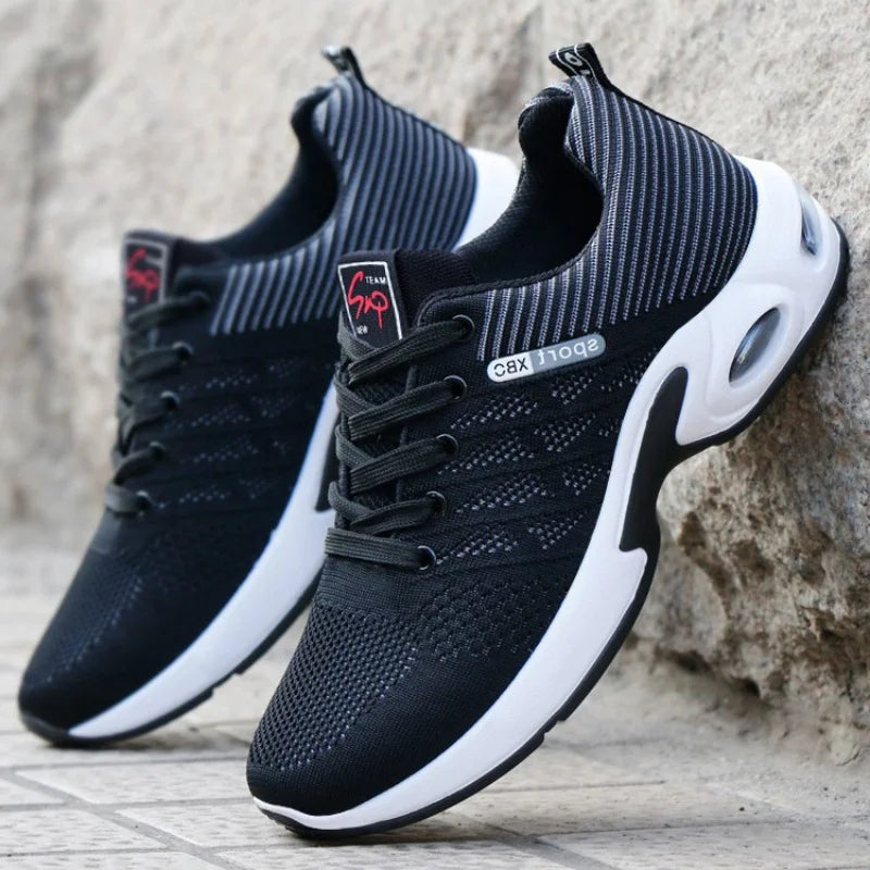 Zapatos de hombre primavera nueva tendencia zapatos de hombre transpirables con cordones zapatillas de correr versión coreana de zapatos ligeros casuales para caminar hombre