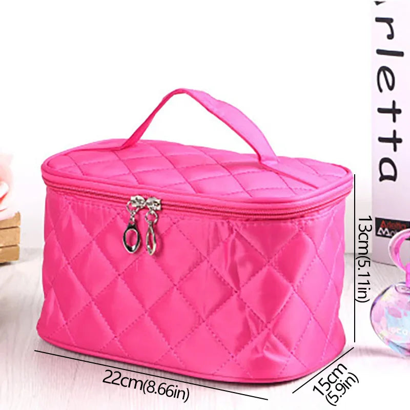 Cosmetic Box Female Quilted Professional Multifunctional Large Capacity Storage Travel Toiletry Waterproof Handbag Make Up Women