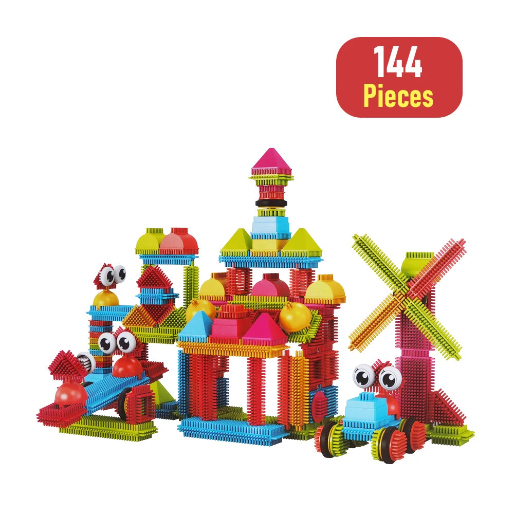 Juguetes de construcción de bloques DIY, ladrillos de modelado educativos para niños, montaje interactivo entre padres e hijos para infantes