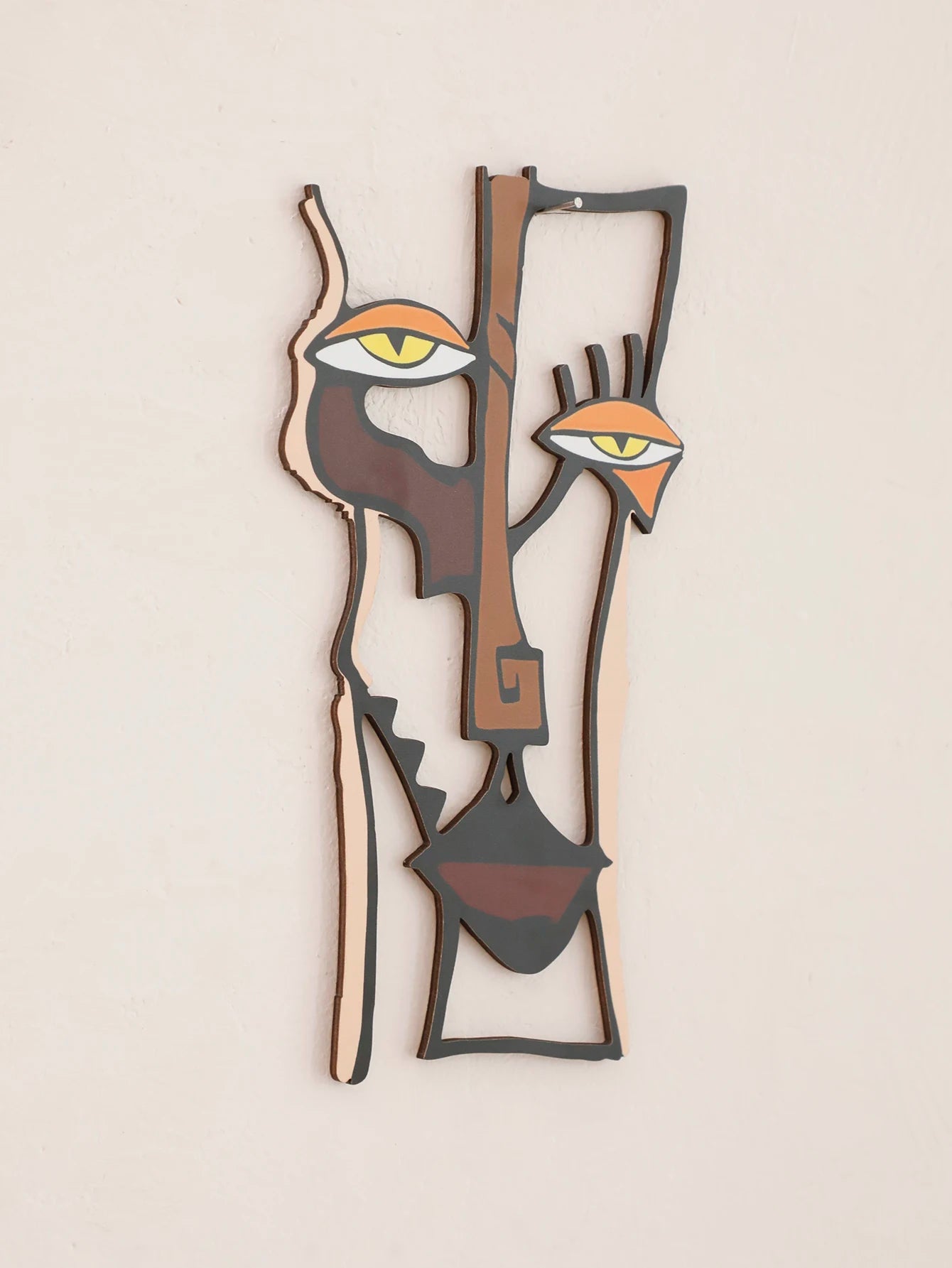 Décoration murale abstraite en bois pour salon, chambre à coucher, couloir, décoration d'intérieur