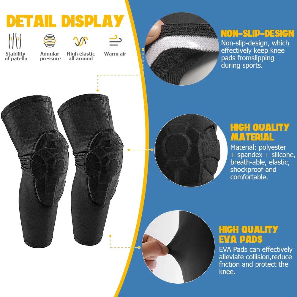 3-12 Years Kids Children Anti-Collision Knee Pads Basketball Knee Sleeves Football Volleyball Bicycle Wrestling Protective Gear