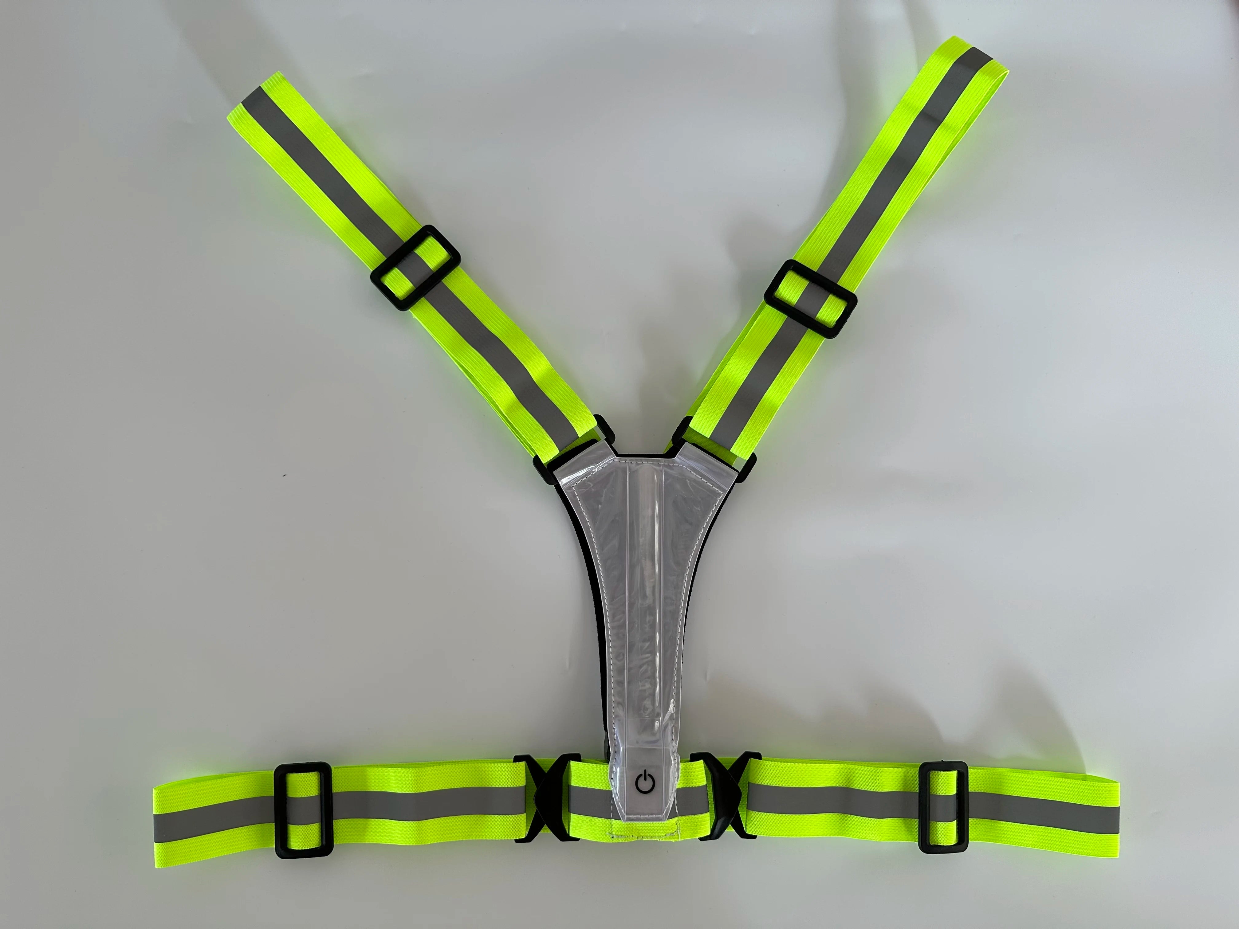 LED-reflekterende tanktopp for nattløping, høy elastisk utendørs sportsklær, sykkel- og løpeutstyr