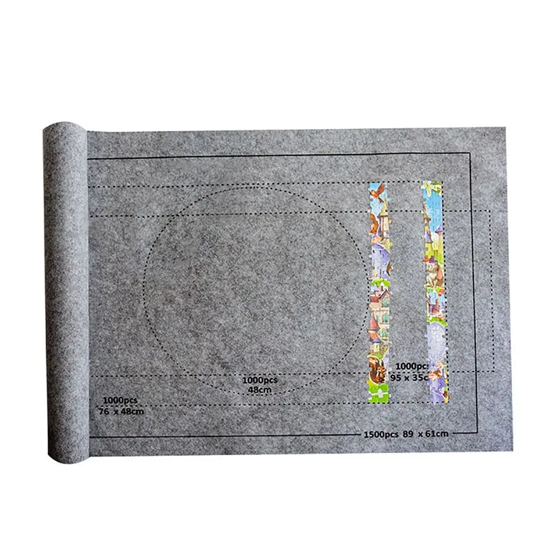 Rompecabezas Pad Jigsaw Roll Fieltro Tapete Alfombra Rompecabezas Manta Para Hasta 1500 Piezas Accesorios De Rompecabezas Nueva Bolsa De Almacenamiento Portátil De Viaje