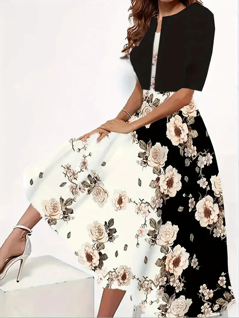 Floral Two-Piece Dress Set