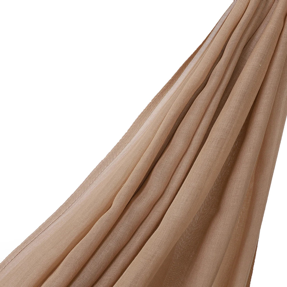 Hijabs musulmanes para mujer, pañuelos finos lisos, chales para mujer musulmana, pañuelo suave de viscosa y rayón, turbante islámico, diadema de 200x85cm