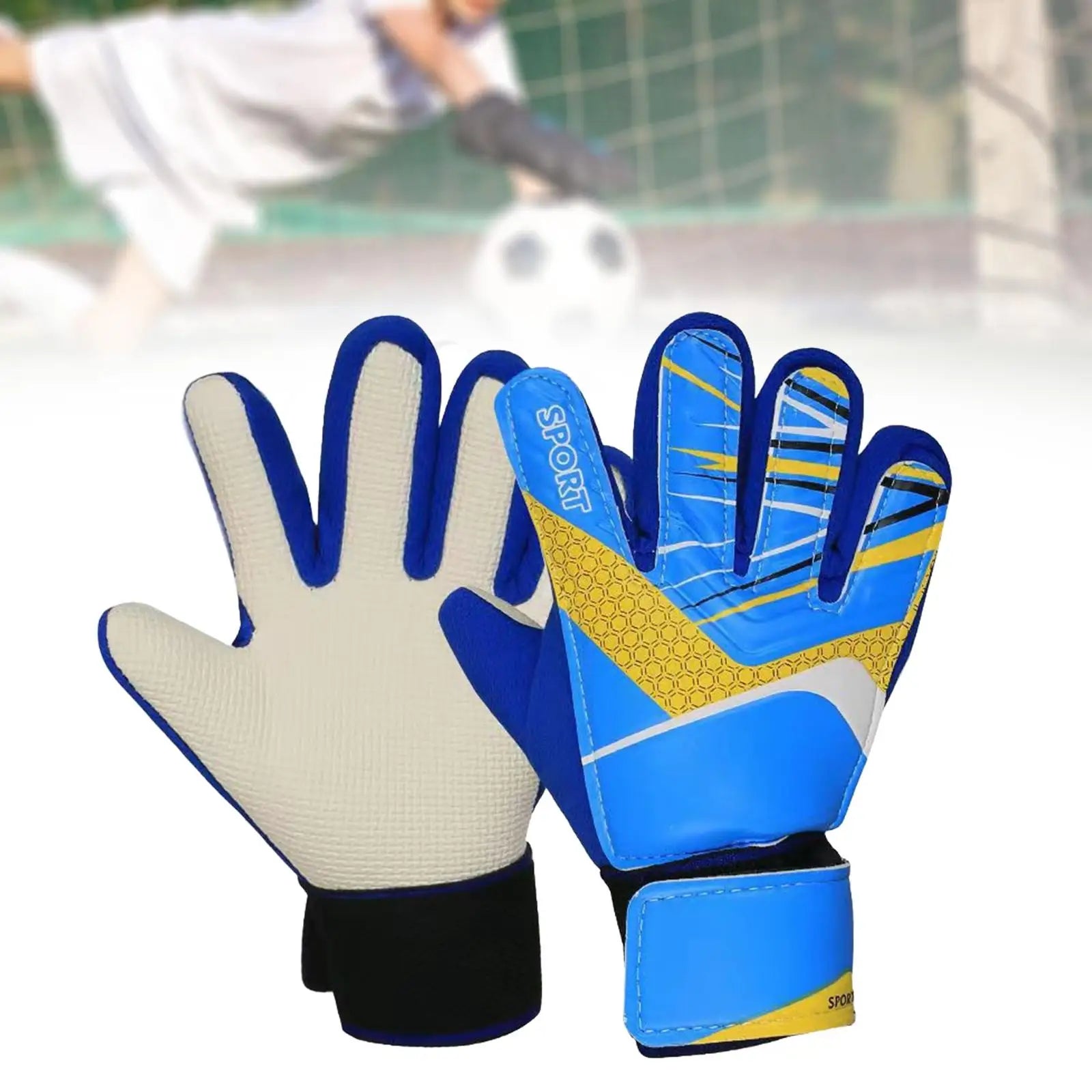 Guantes de portero de fútbol para niños Principiante Suministros deportivos de moda Regalo Niños y niñas Mitones protectores antideslizantes ligeros