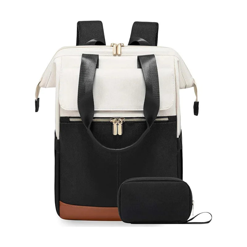 Laptop bag, travel and leisure mommy bag, diaper bag, men's and women's fashionable backpack