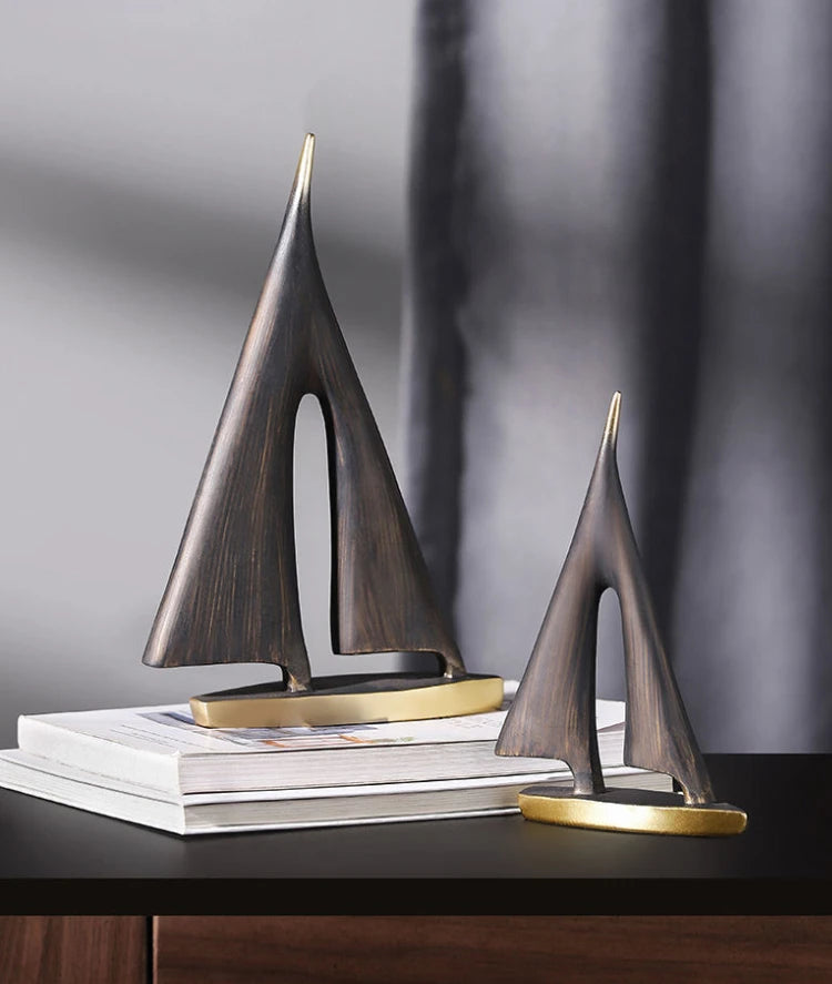 Voilier à voile lisse, décoration de maison, décoration de salon, chambre à coucher, décoration de bureau, cadeau artisanal en résine