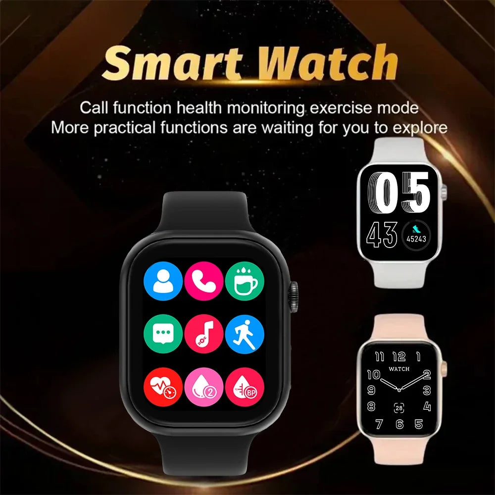New Smartwatch For Men Android IOS Phone 1.73" Screen Bluetooth Answer Call Heart Rate Fitness Tracker Smart Watch Women