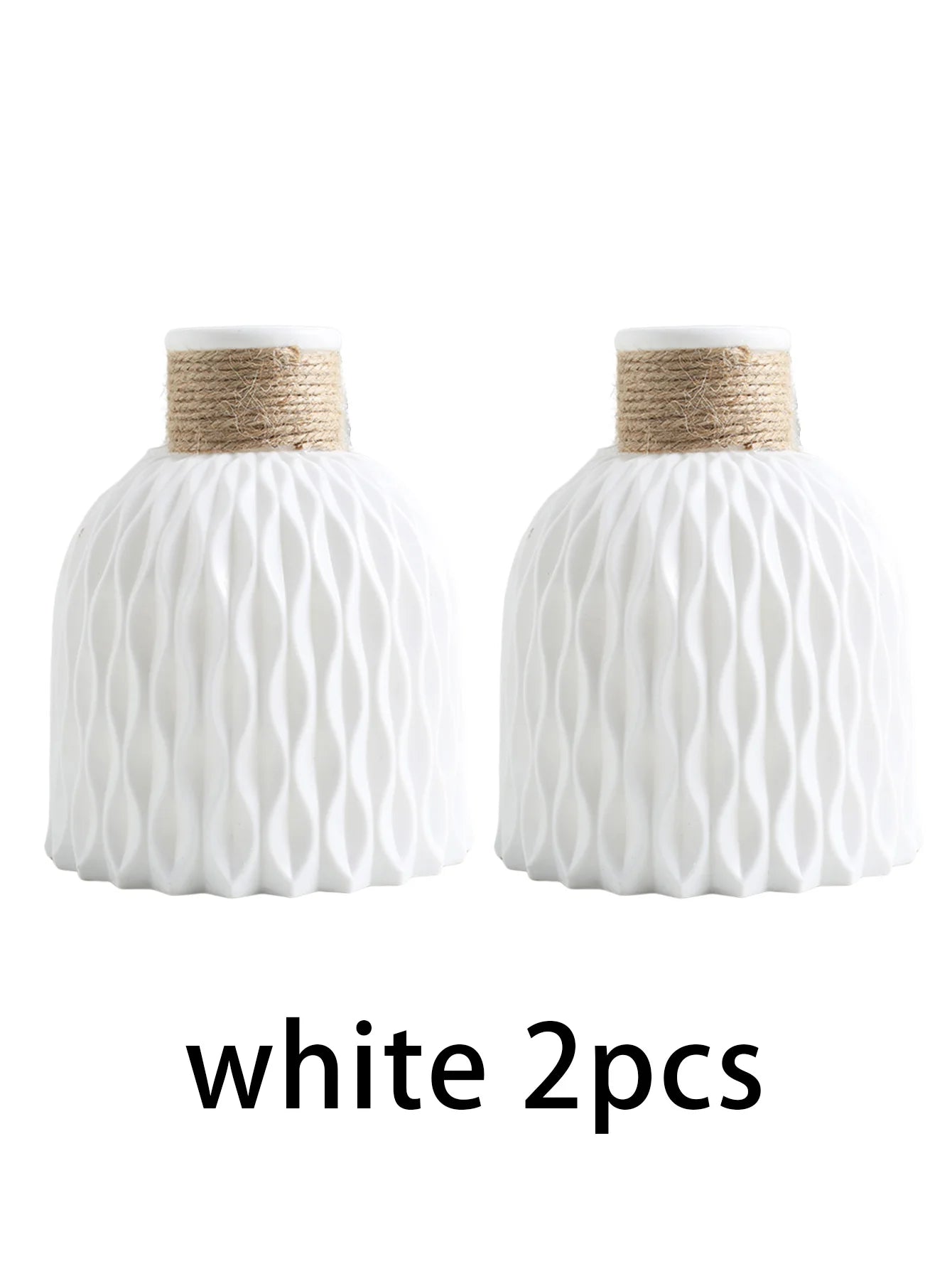 Vase décoratif de table en plastique 1/2, vase moderne de célébrité Internet, décoration de salle à manger et de salon, non hydroponique