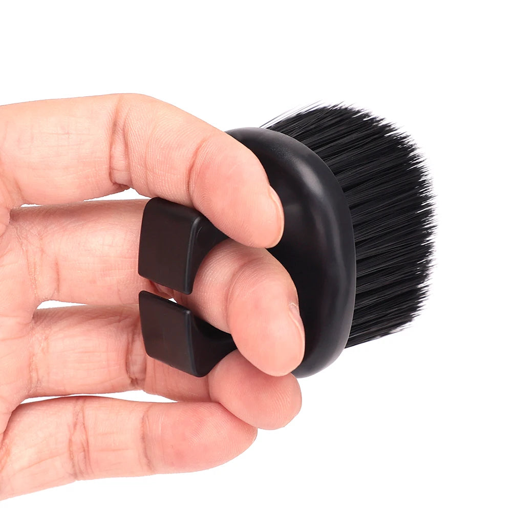 Cepillo de dedos para peluquería, cepillo para limpiar el cabello, cepillo para quitar el polvo del cuello, cepillos profesionales de peluquería, herramientas de estilismo