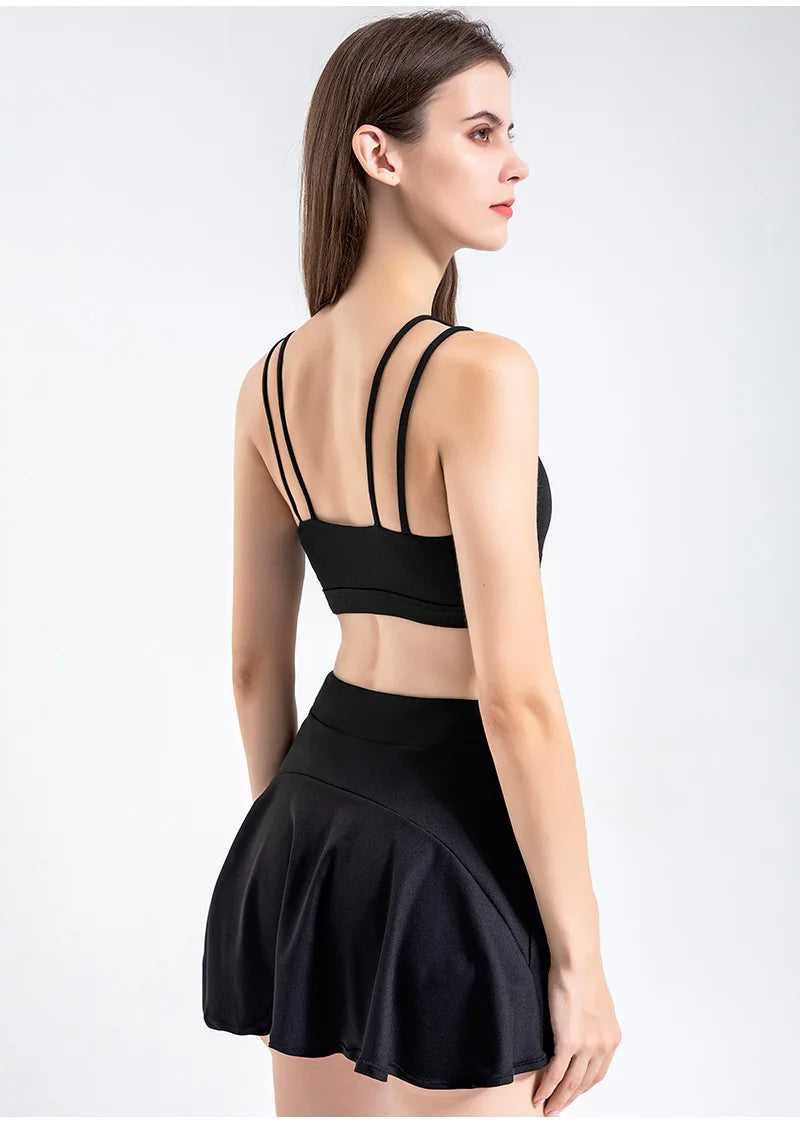 Shorts Skirts for Women High Waist Breathable Shorts Sweat Bras Security Sports Womens Skirts Gym Yoga Fitness Tennis Sportswear