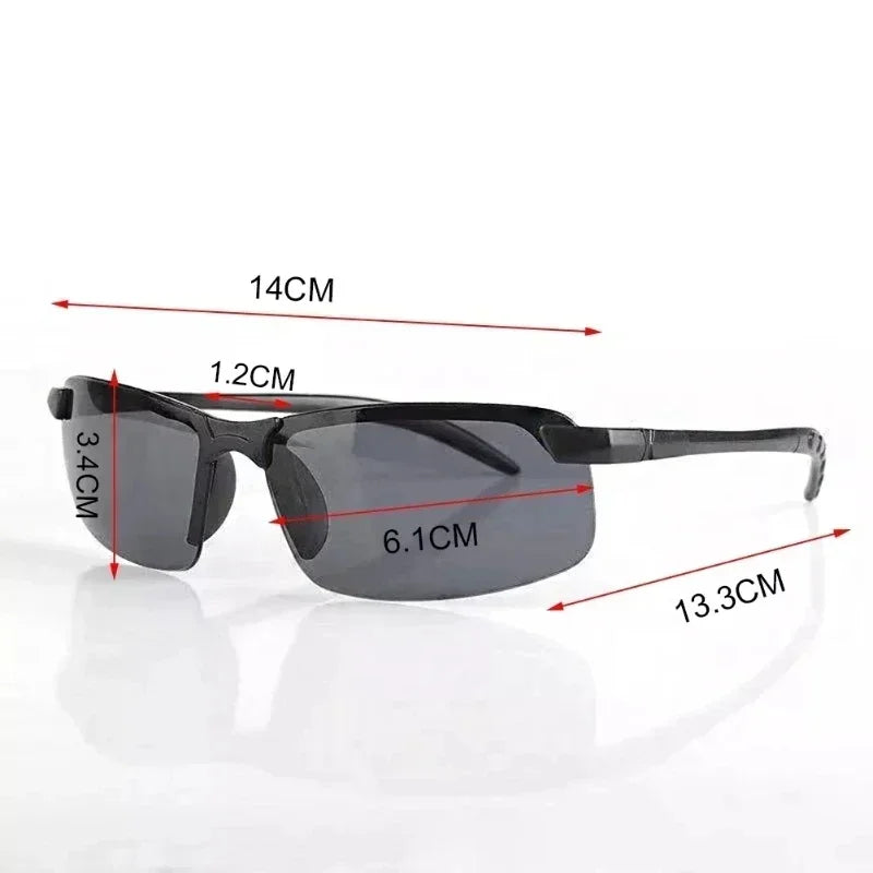 Lunettes de vision nocturne pour hommes, verres jaunes, monture PC, lunettes d'extérieur, pour la conduite nocturne, antireflets