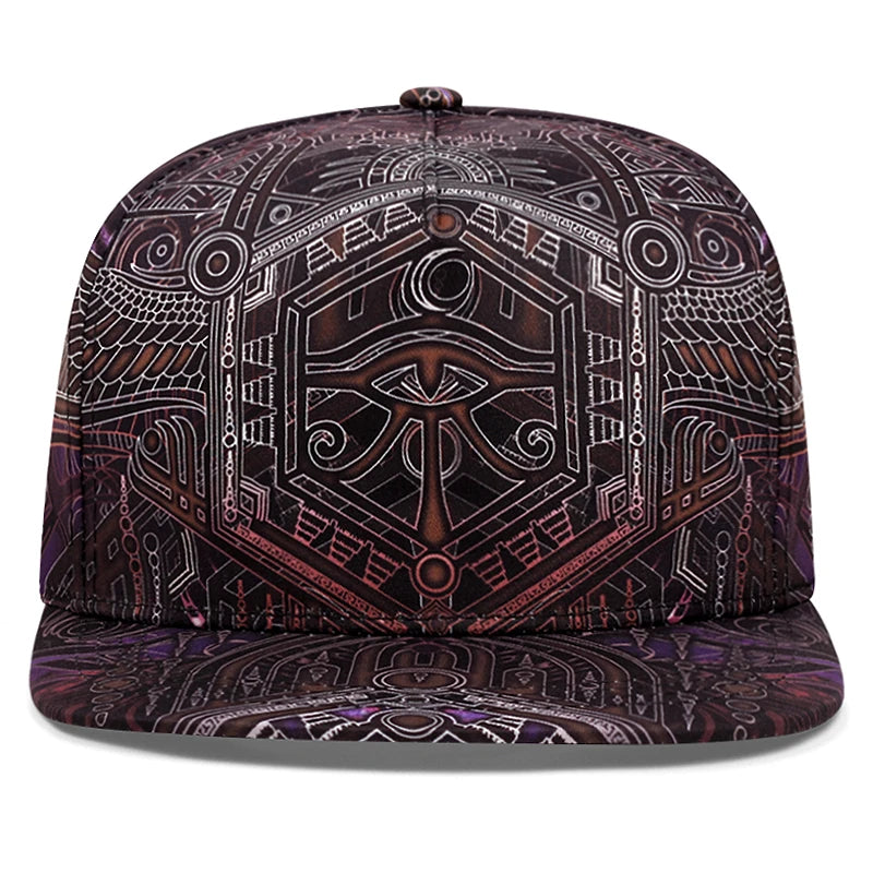 Nueva gorra de béisbol de moda, gorras geniales de Hip Hop para hombres, personajes de dibujos animados para adultos, estampado de Horus, gorras Snapback para hombres y mujeres, sombreros para el sol