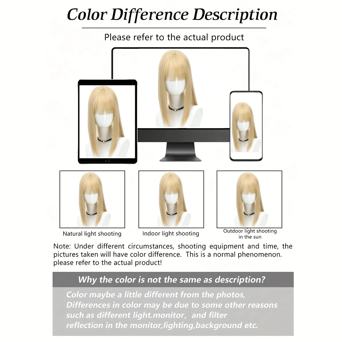 Syntetisk dameparykk med rett hår, 25 cm/30 cm pannelugg, topperstatning, tre kort, svart parykk/brun parykk/beige parykk/khaki parykk