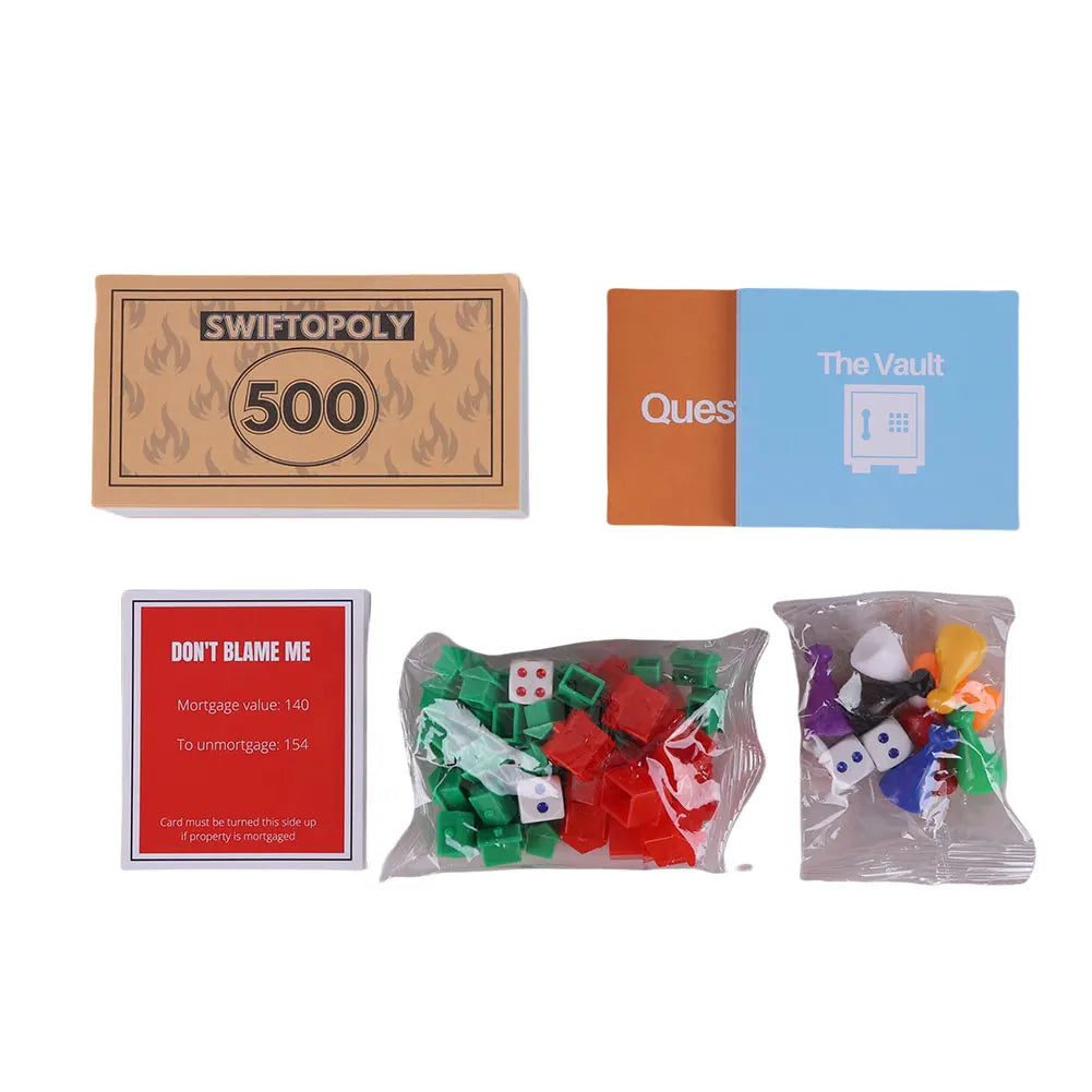 Jeu de société amusant, fête familiale, jeux d'échecs interactifs, jeu de société Swiftopoly, jeu de société interactif pour adultes
