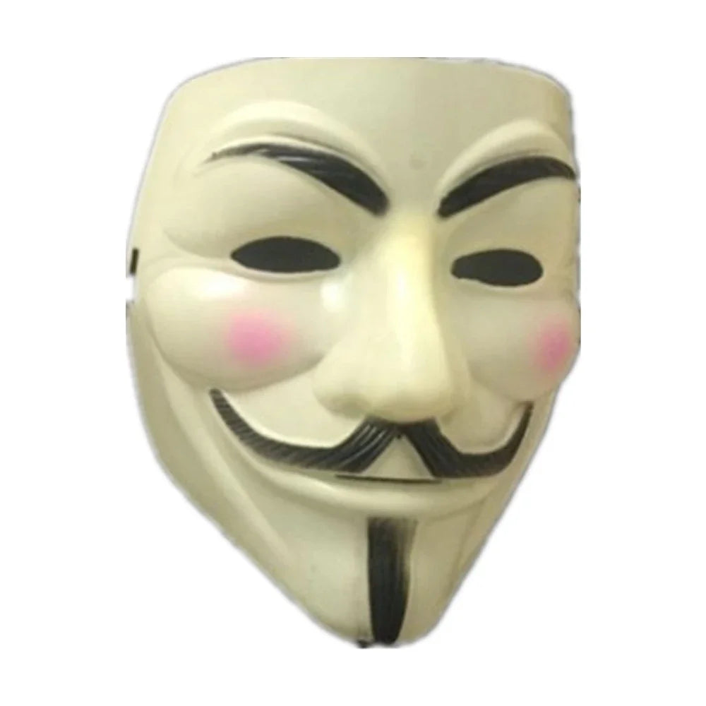Máscaras de Cosplay de Halloween Máscara de Anónimo de V de Vendetta para Adultos y Niños, Máscara Temática de Película, Regalo de Fiesta, Accesorio de Disfraz de Cosplay