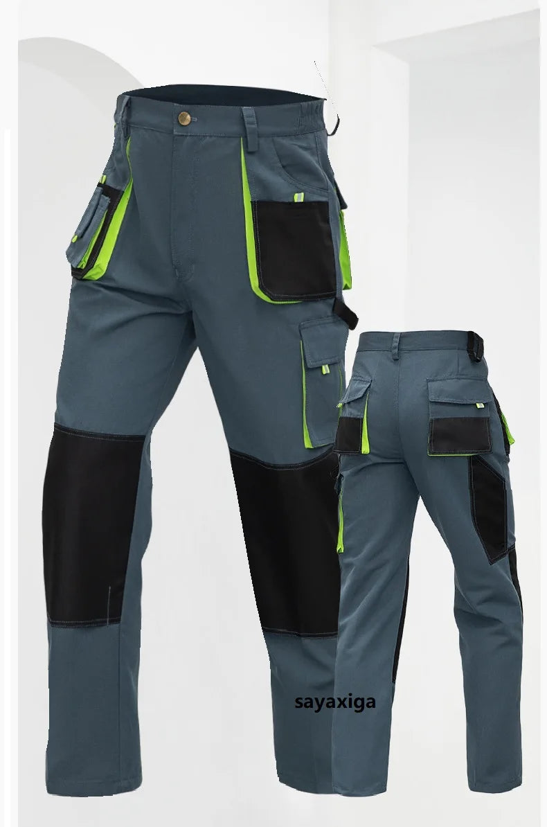 Pantalones de Trabajo para Hombre, Pantalones Cargo de Trabajo para Hombre, Ropa de Trabajo, Pantalones de Senderismo al Aire Libre Multibolsillos, Pantalones con Bolsillos Funcionales