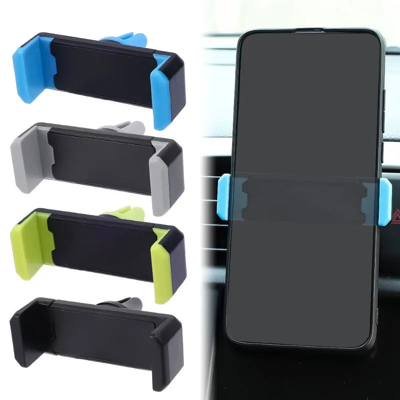 Soporte Universal para Teléfono Móvil para Rejilla de Ventilación de Coche Soporte para Teléfono Móvil en Coche Salida de Aire Acondicionado para Navegación Mini Soporte para Teléfono
