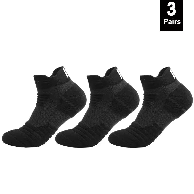 1/3 pares de calcetines de fútbol antideslizantes para hombre, calcetines de algodón de tubo corto largo, calcetines deportivos de baloncesto, calcetines transpirables desodorantes 39-45