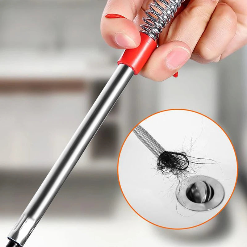 60-200cm Flexible Grabber Claw Pick Up Reacher Bendable Hose Hair Drain Clog Remover Tool For Litter Sink Drain Toilet