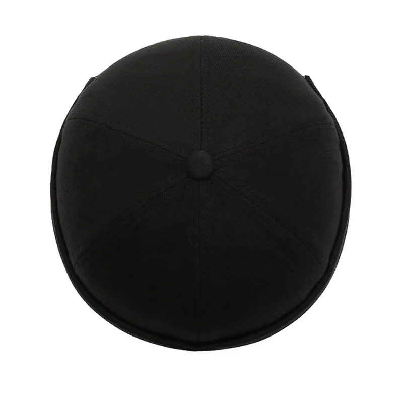Gorro de punto vintage con bordado de palma para hombre, gorro docker, gorro de propietario de primavera, gorro sin ala unisex de Hip Hop, gorros ajustables