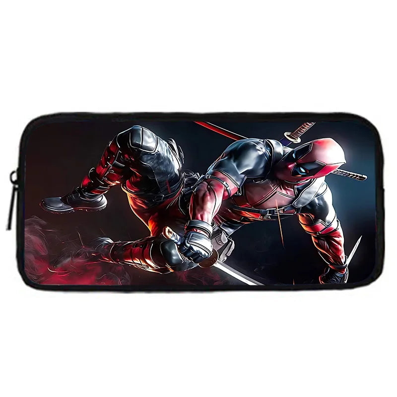 Deadpool Child School Backpack With Shoulder Bag Pencil Bags School Bags for Boys Girls Best Gift