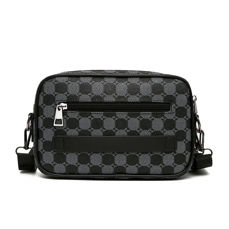 Men’s PU Leather Waist Pack – Business Crossbody & Travel Shoulder Bag