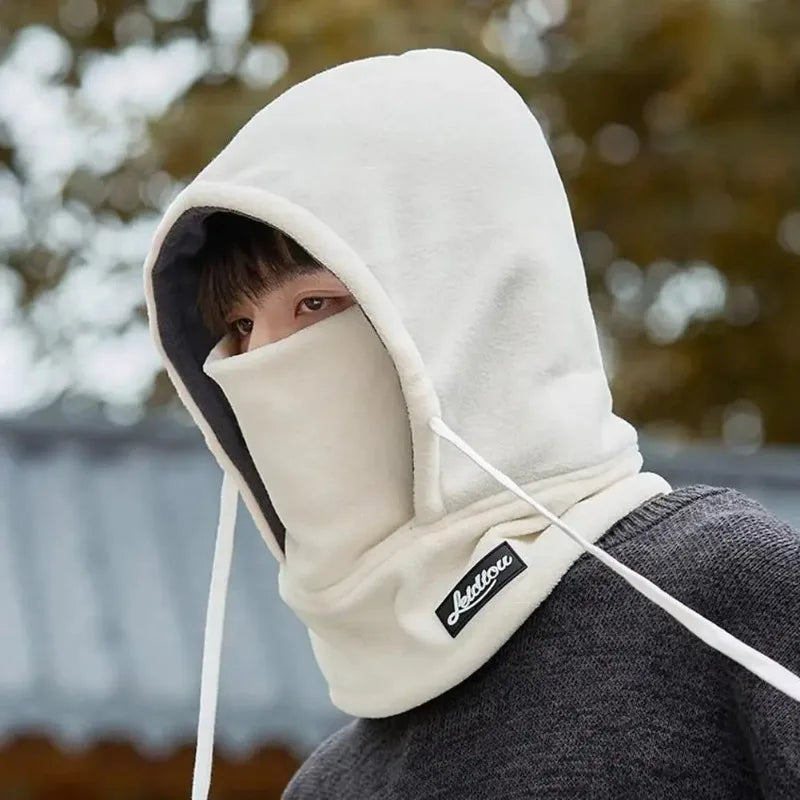 New Winter Full Face Mask Fleece Skiing Balaclava Hat Windproof Winter Warm Plush Neck Warmer Hood Outdoor Thicken Cap