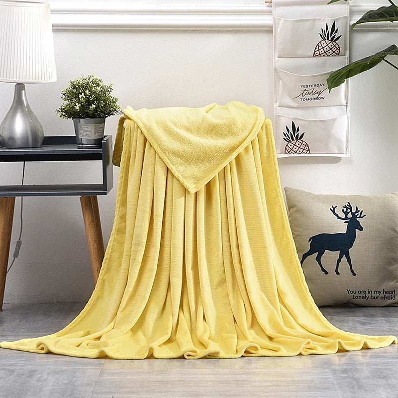 Couvertures douces et chaudes pour lits, jeté de lit en vison d'hiver, housse de canapé solide, couvre-lit, couvertures à carreaux d'hiver, drap d'hiver, couvre-lit