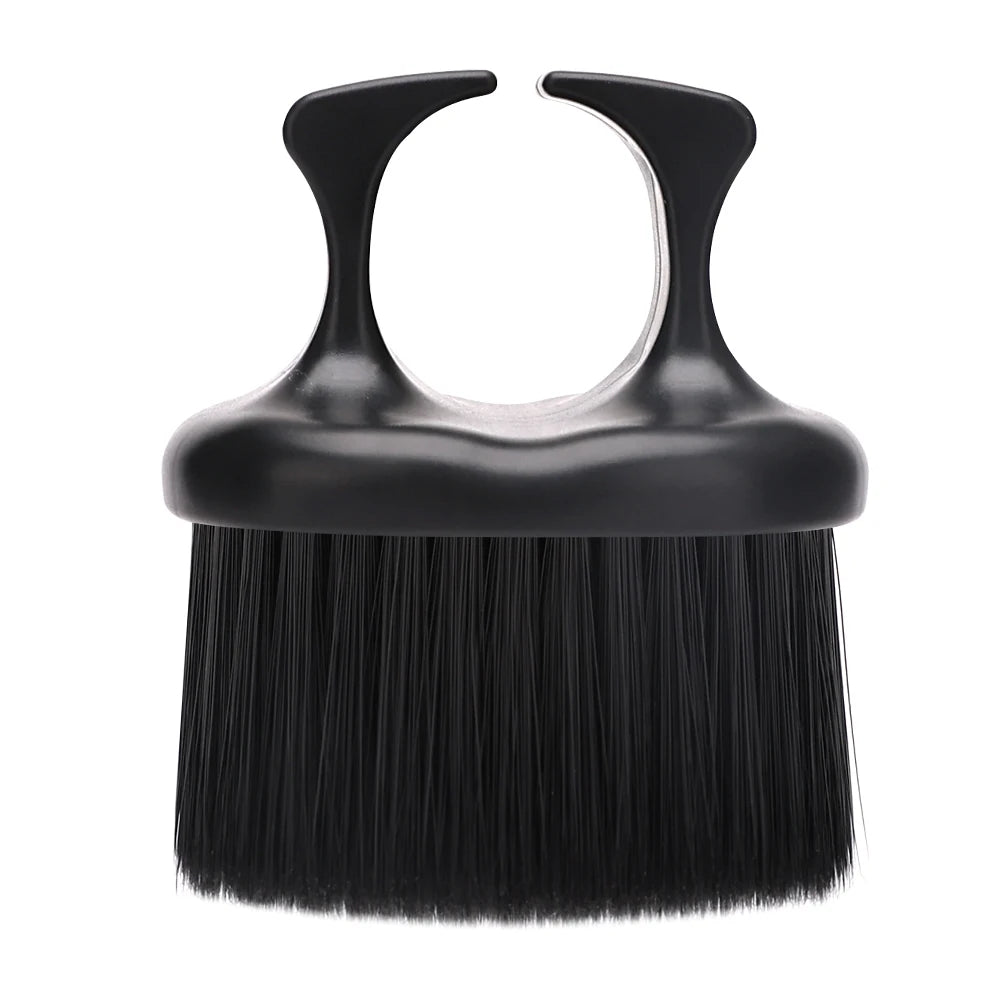 Cepillo de dedos para peluquería, cepillo para limpiar el cabello, cepillo para quitar el polvo del cuello, cepillos profesionales de peluquería, herramientas de estilismo
