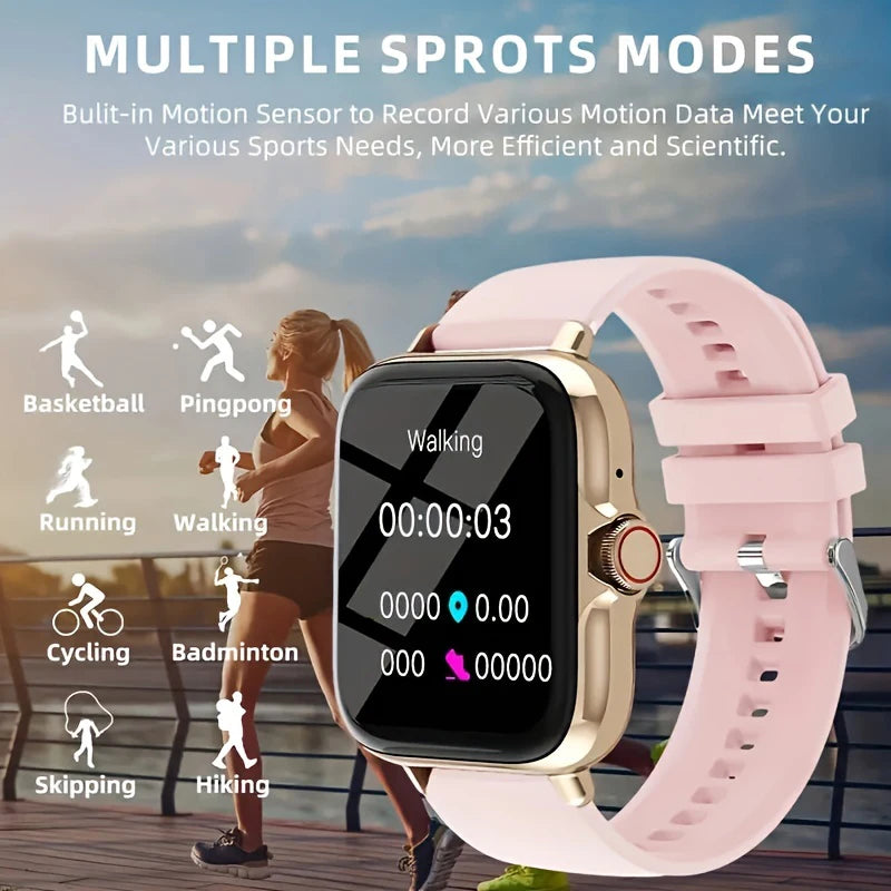 Reloj inteligente, llamadas inalámbricas/marcado, modo multideporte, recordatorio y rechazo de llamadas, recordatorio de SMS, para iPhone/Android