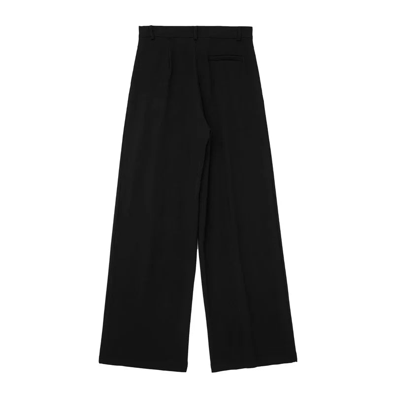 MUJER Women Pants Sets Off Shoulder Sleeveless Vest Top Woman Wide Leg Pants Women 2 Piece Set Outfit Elegant Women's Pants Suit