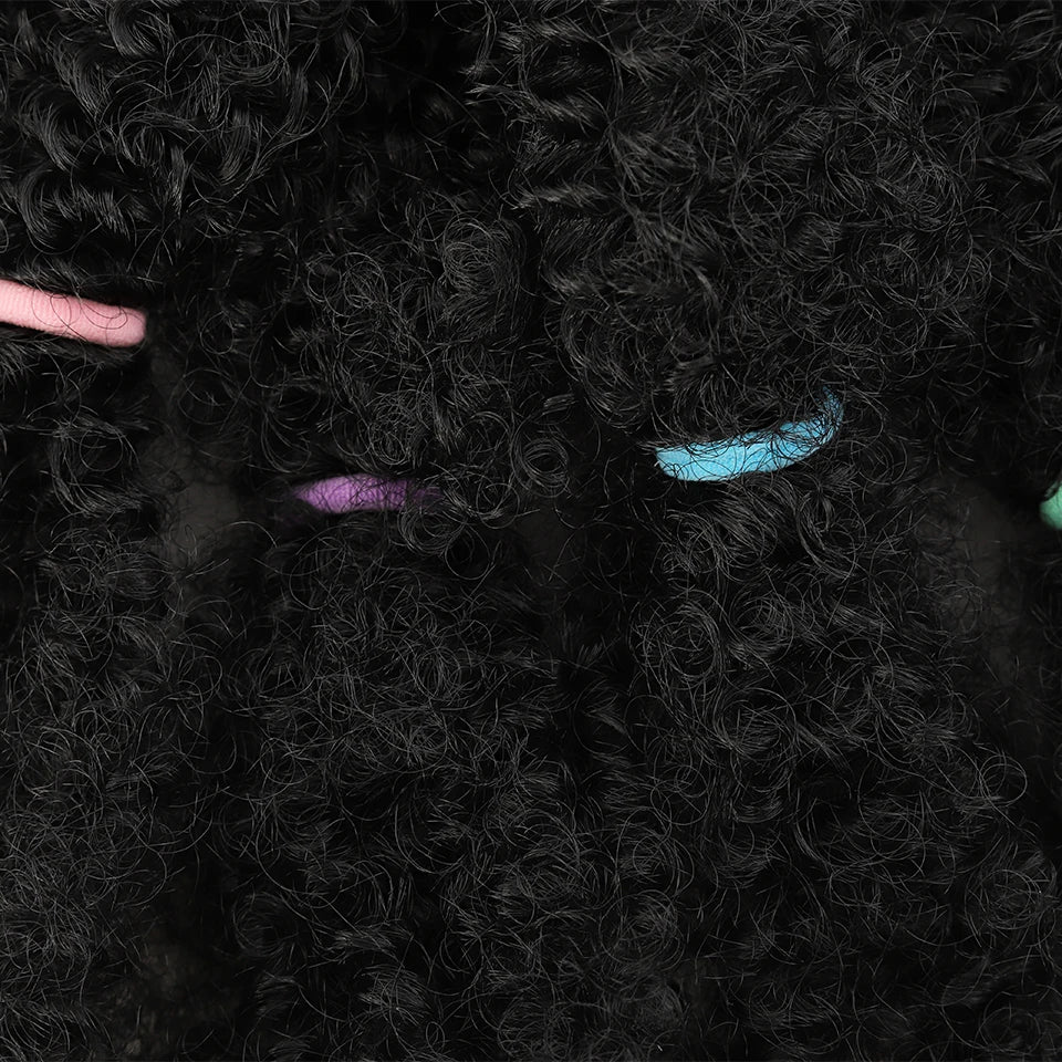 Peluca sintética afro Kinky de 12 pulgadas, 1 paquete (8 mechones/paquete), peluca de trenzas afro rizadas, peluca trenzada afro, trenzas de ganchillo rizadas