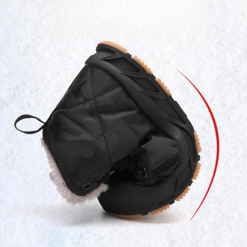 Waterproof Winter Children Snow Boots Warm Outdoor Shoes Boy Girl Short Boots Fashion Comfortable Non-Slip Sneakers Kids Boots