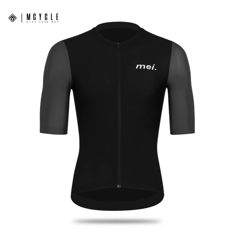 Mcycle Maillot de Ciclismo de Verano para Hombre, Camiseta de Bicicleta de Montaña Transpirable, Tops de Ciclismo de Manga Corta, Ropa de Ciclismo MTB