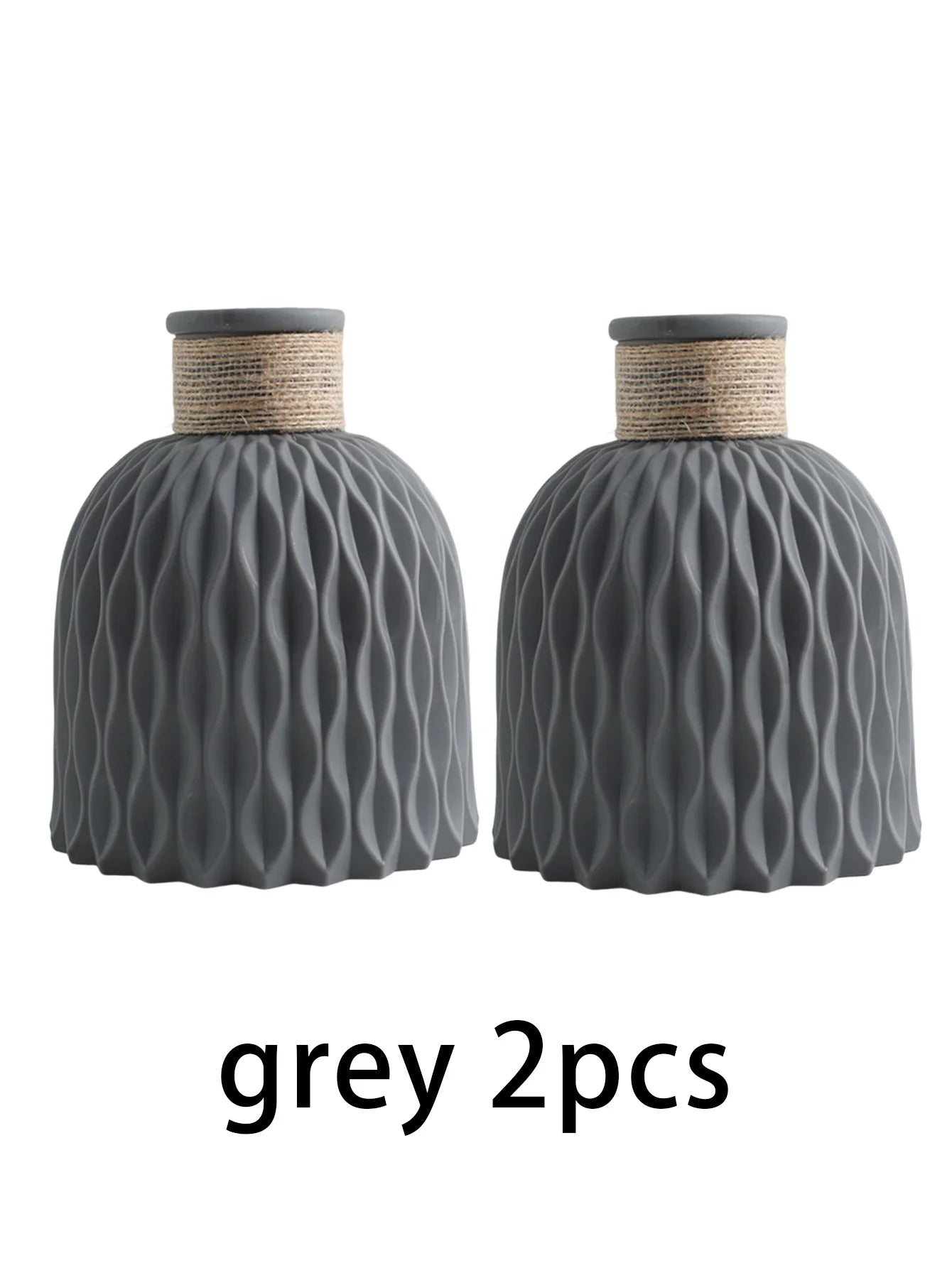 Vase décoratif de table en plastique 1/2, vase moderne de célébrité Internet, décoration de salle à manger et de salon, non hydroponique