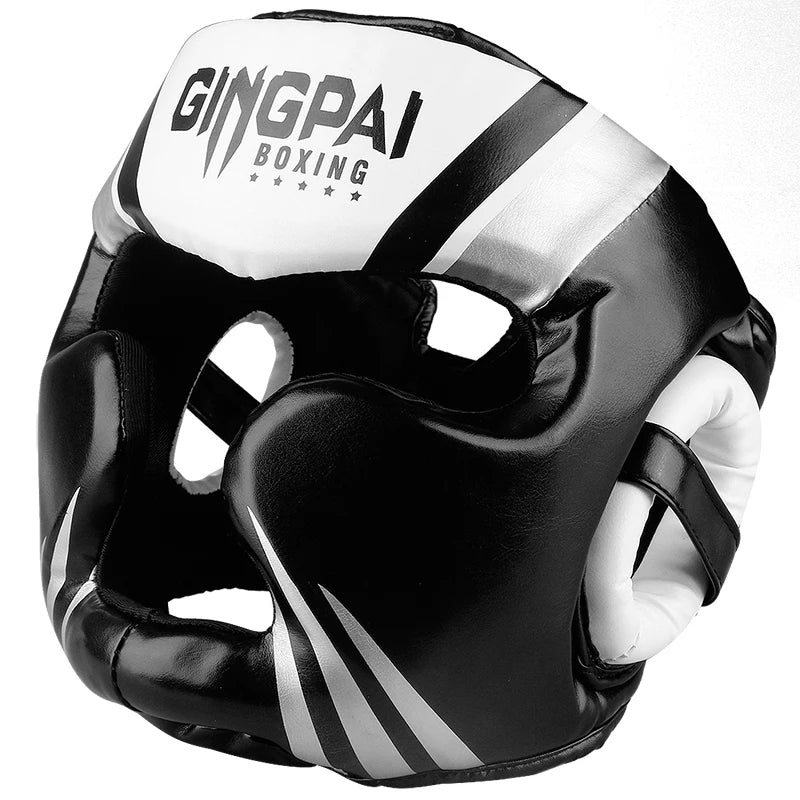 Protección de cabeza para boxeo Equipo de fitness para adultos Casco cerrado aprobado para deportes completo Hombres Mujeres Cascos Sanda Protector de cabeza para niños