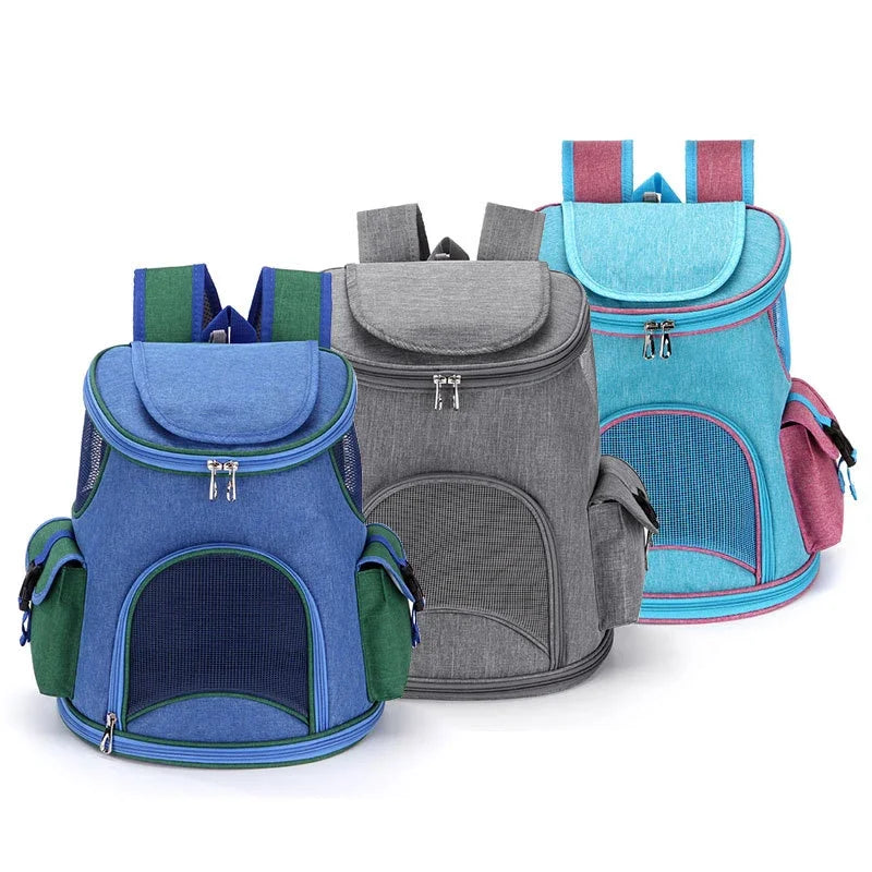 Bolsa transportadora transpirable para perros, mochila portátil para viajes al aire libre, transportadores reflectantes para gatos, accesorios para perros Bulldog Francés