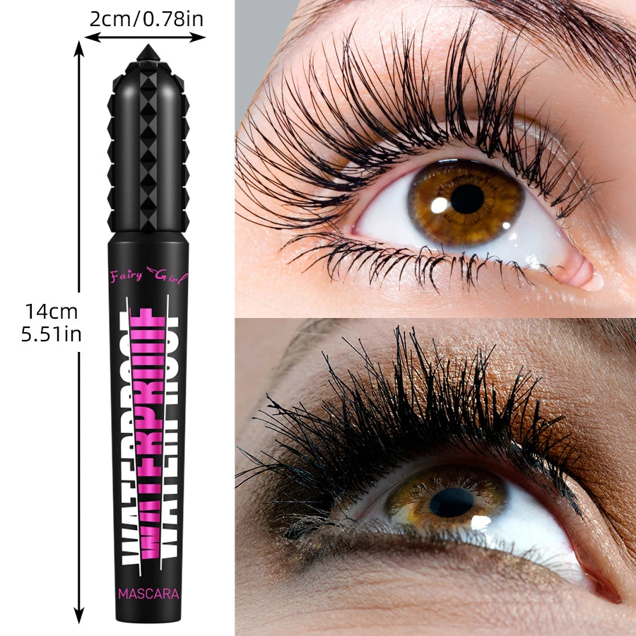Máscara de pestañas negra impermeable para todos los productos de maquillaje alargadores, extensión de pestañas, máscara de pestañas, efecto 4D, cosméticos coreanos