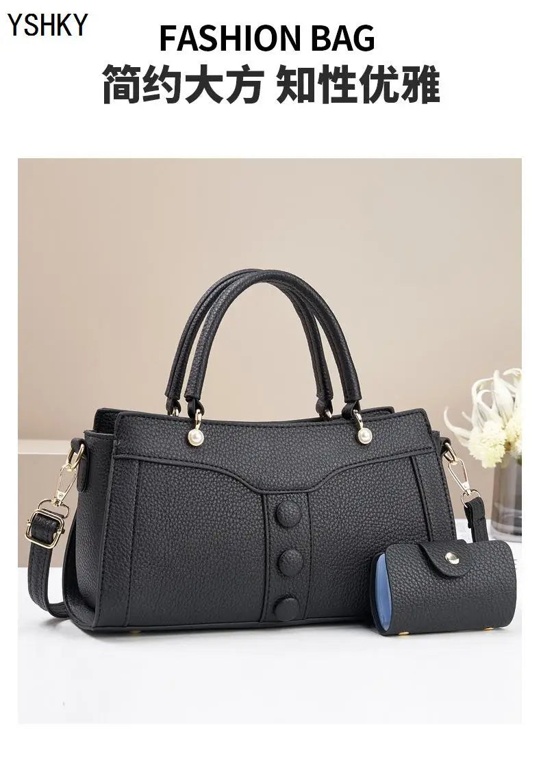 Bolso de hombro nuevo para mujer, bolso de diseñador de lujo para mujer, bolsos de mano de cuero con estampado de monograma, bolso de hombro único