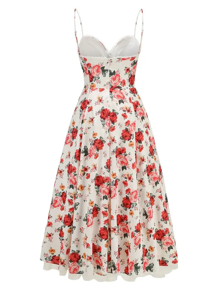 Vestido de fiesta de promoción de moda elegante vestido de noche de lujo estampado retro de otoño trajes de vacaciones vestido de invitada de boda de mujer ropa de mujer
