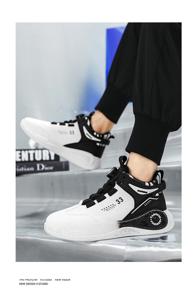 Zapatillas de Hombre con Hebilla Giratoria Cómodas Antideslizantes con Cordones Duraderas para Actividades al Aire Libre de Hombre